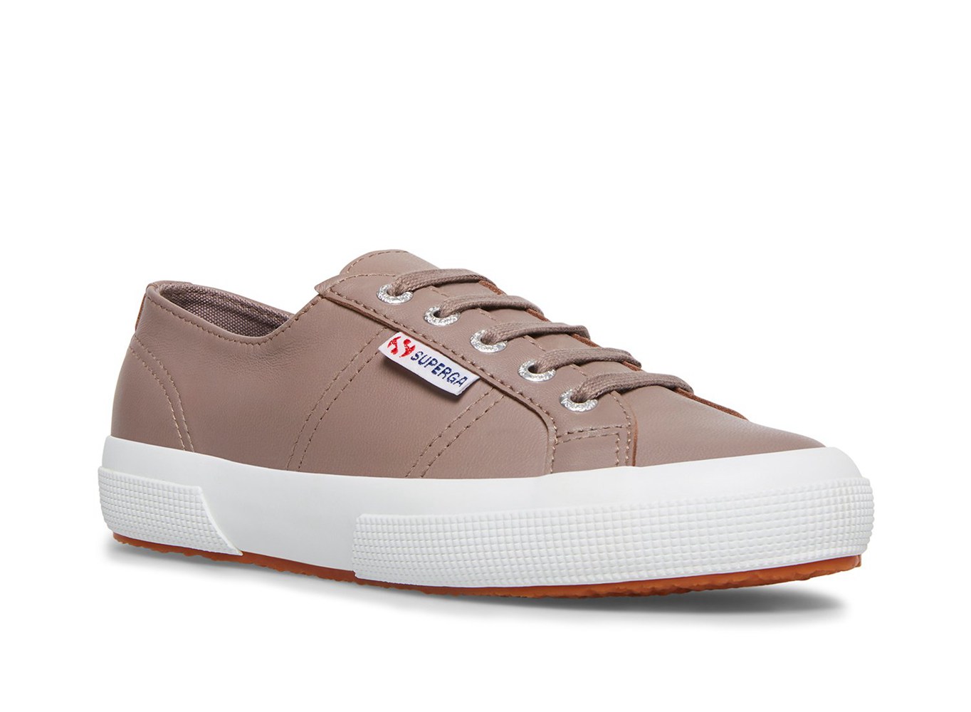 Tenis Feminino Cinzentas Escuro - Superga 2750 Naplngcotu Couro - HDOVU-9140